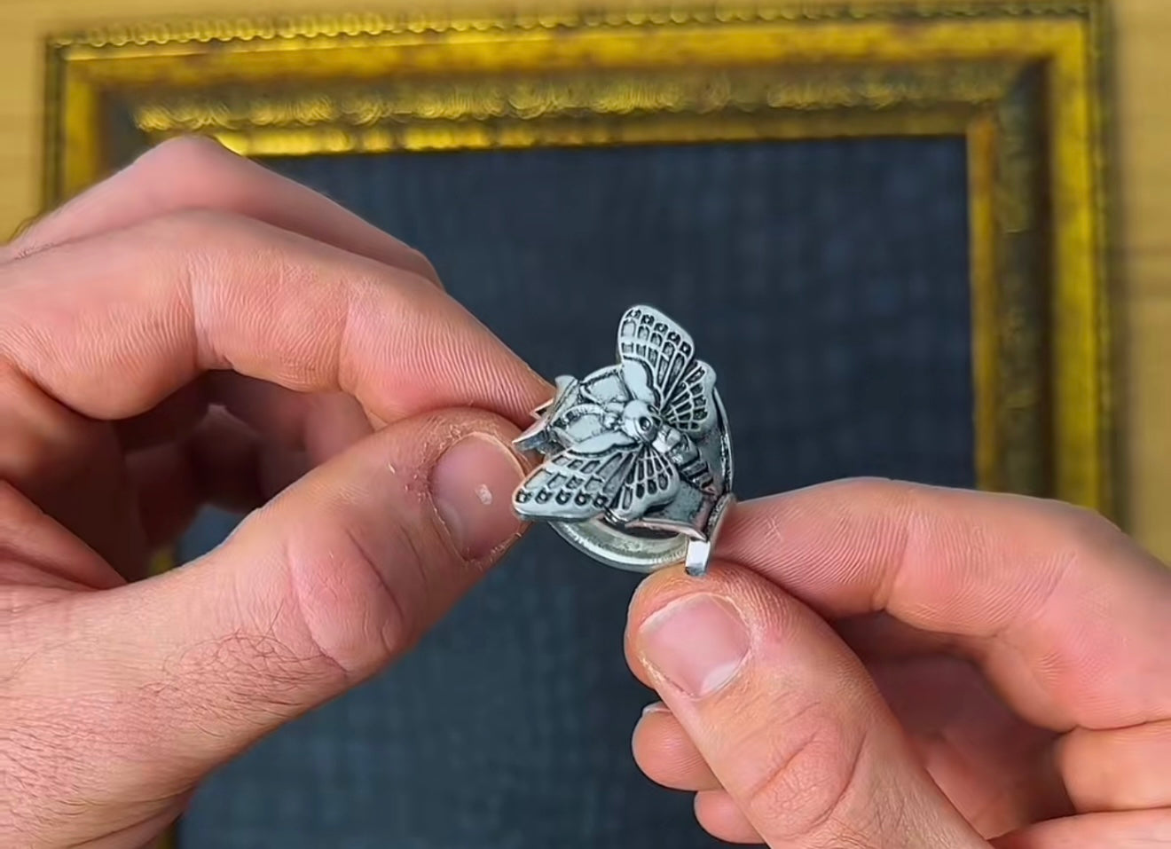 Statement Silver Mystery Ring