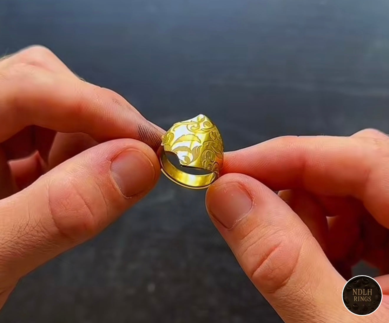 Statement Silver Mystery Ring