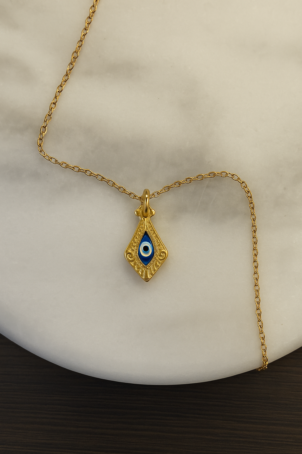 Evil Eye Necklace (gold plated)