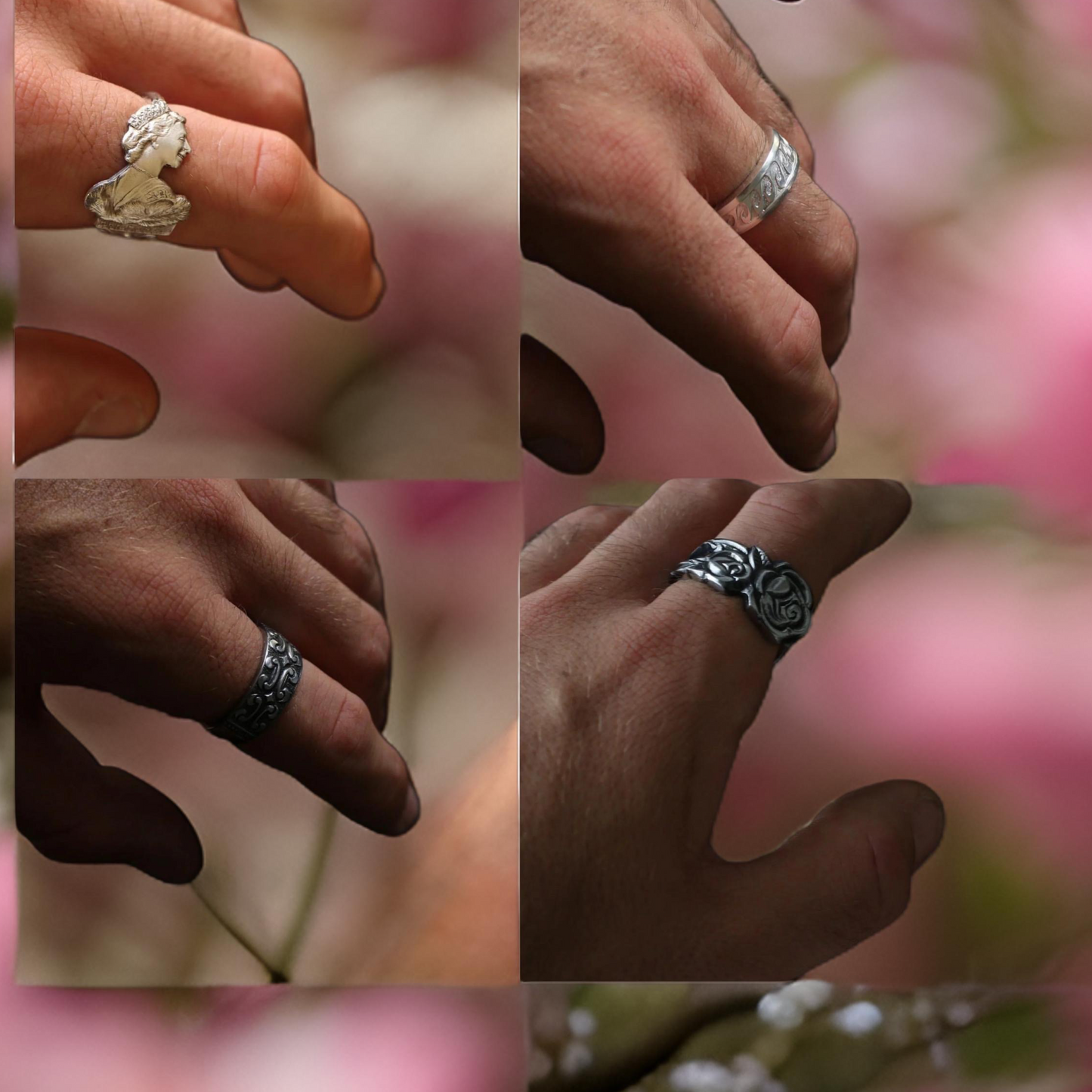 Vintage Silver Thick Mystery Ring