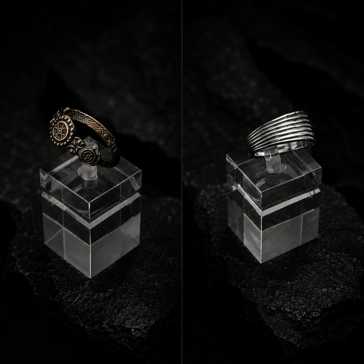Vintage Silver Mystery Ring