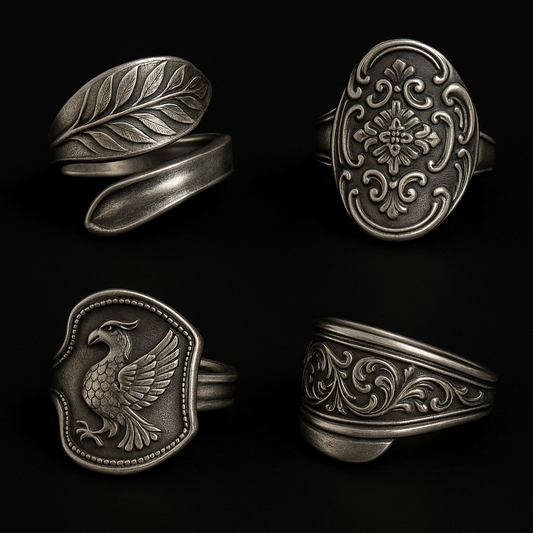 Vintage Silver Thick Mystery Ring