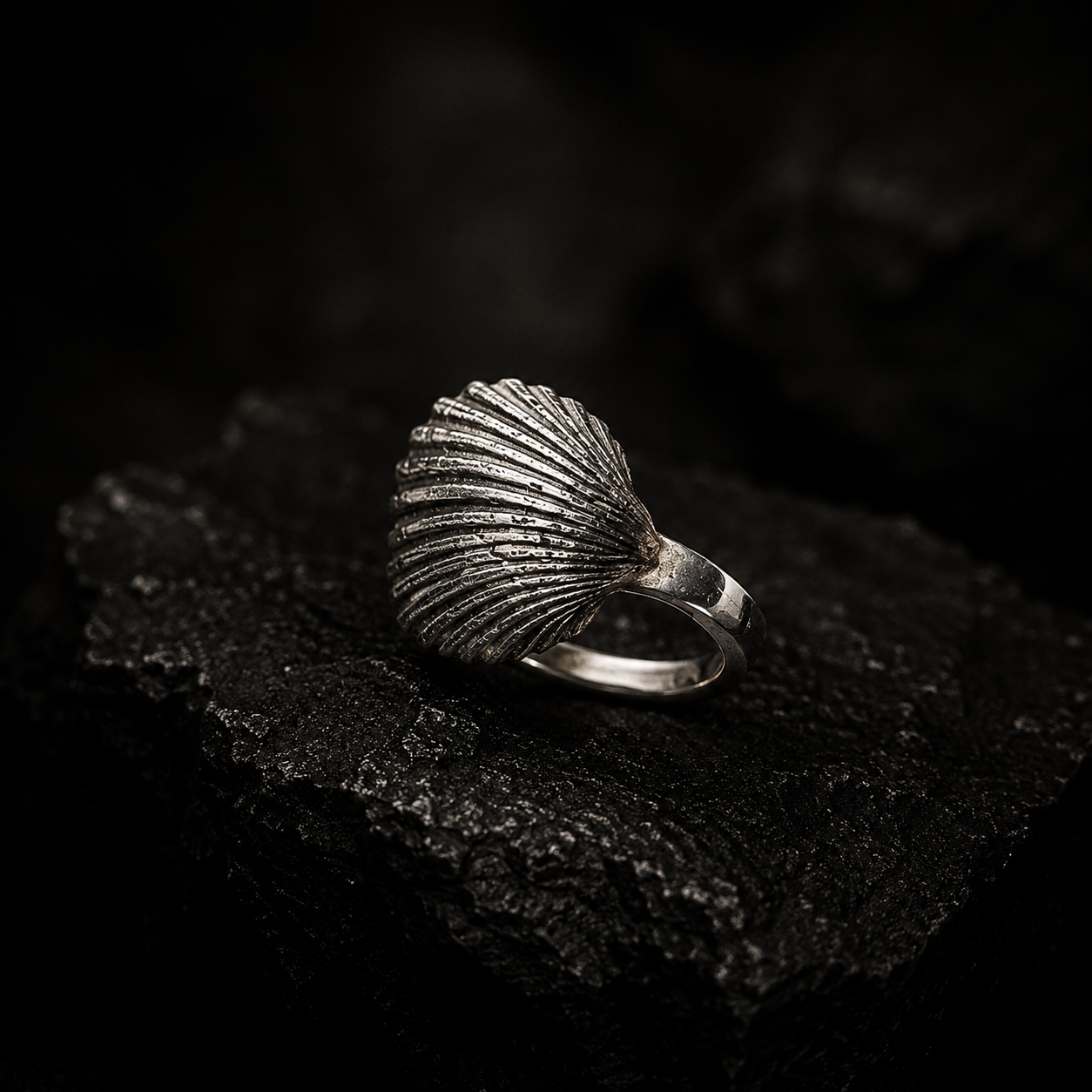 Statement Silver Mystery Ring
