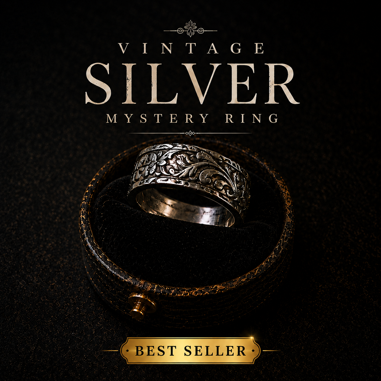 Vintage Silver Mystery Ring