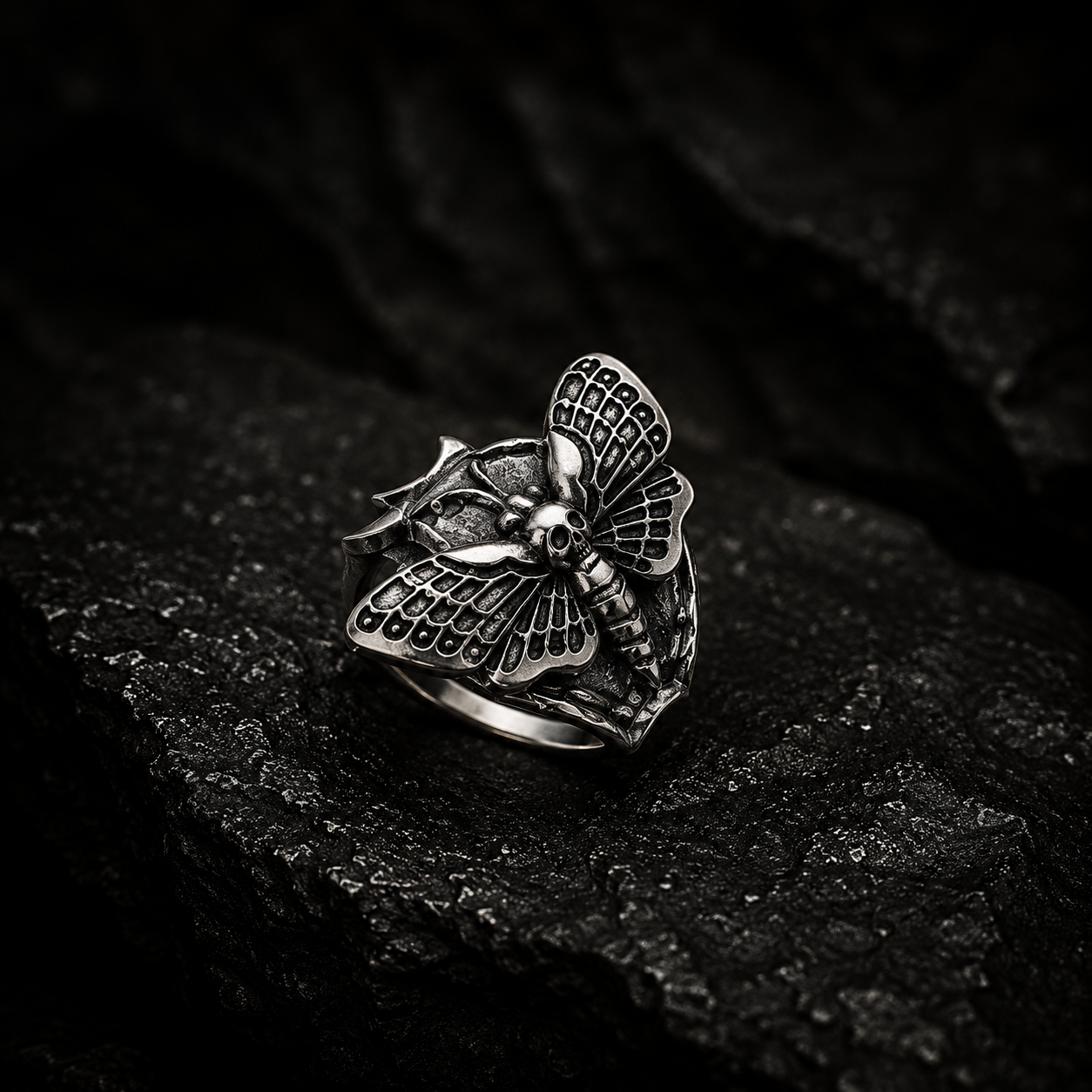 Statement Silver Mystery Ring