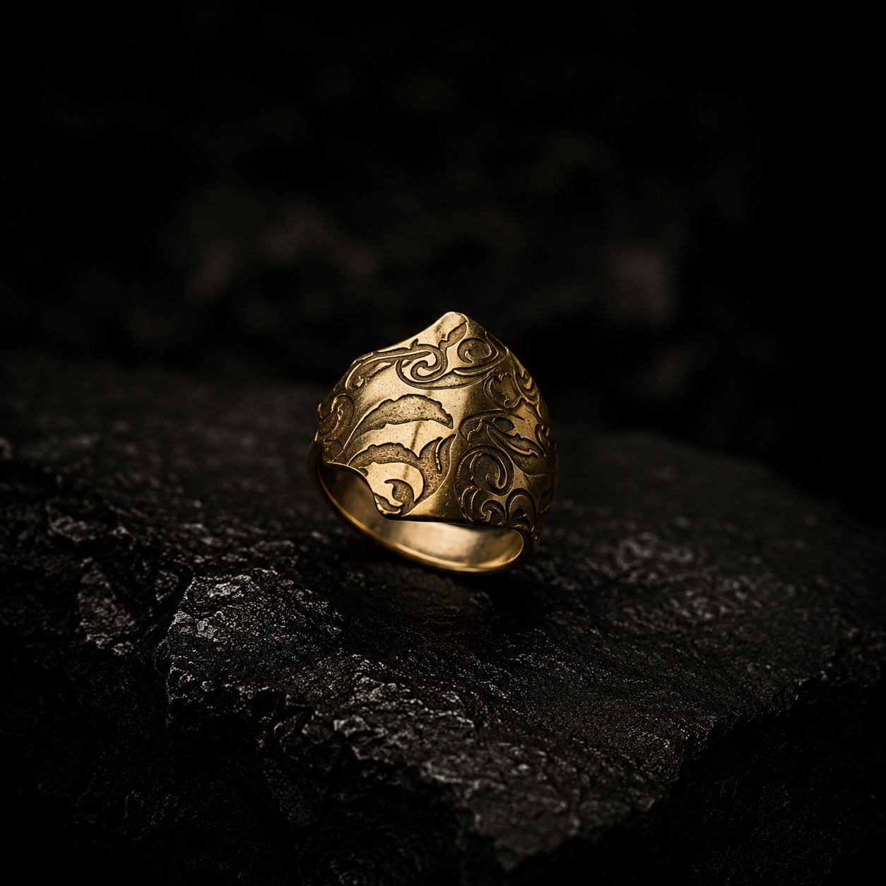 Statement Silver Mystery Ring