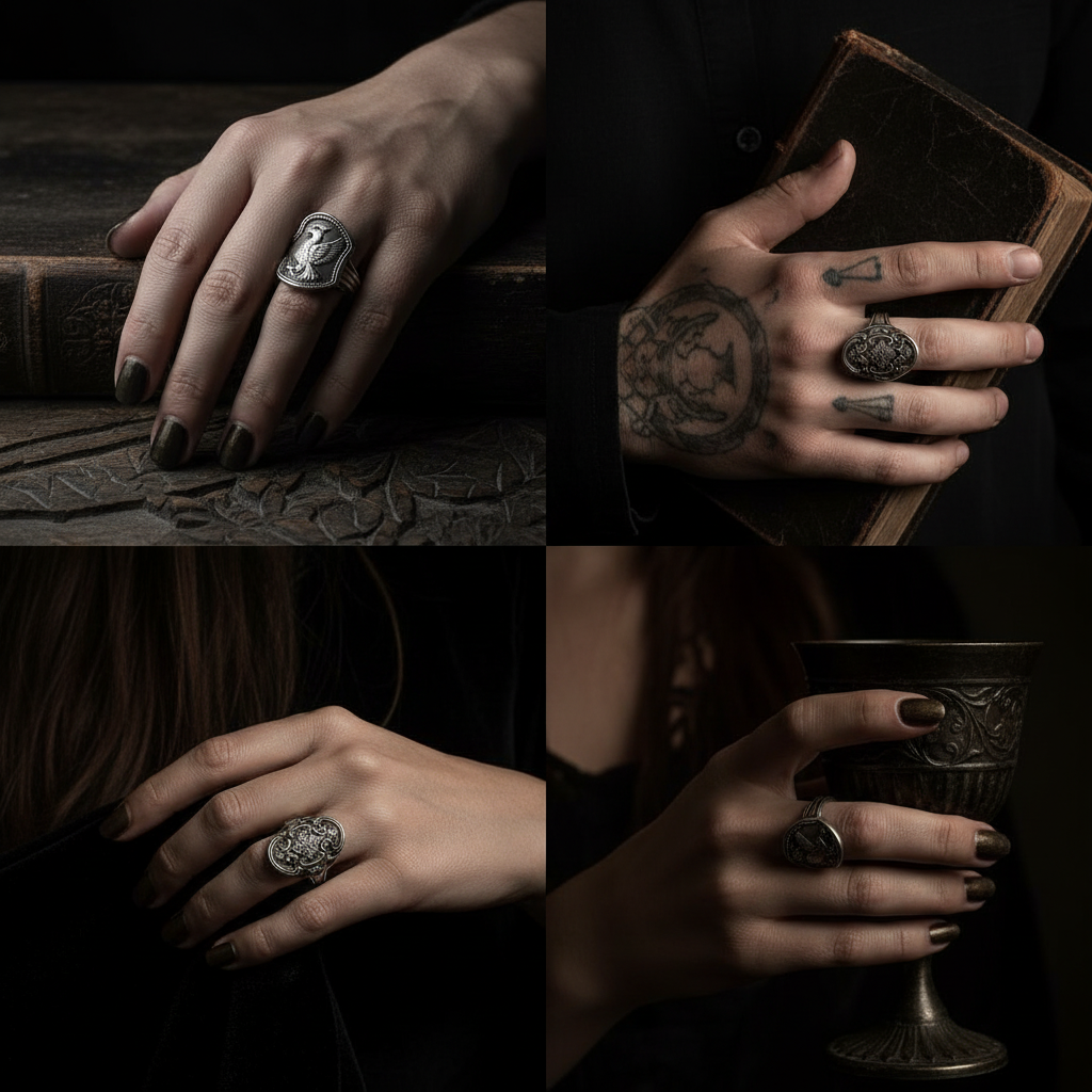 Vintage Silver Thick Mystery Ring