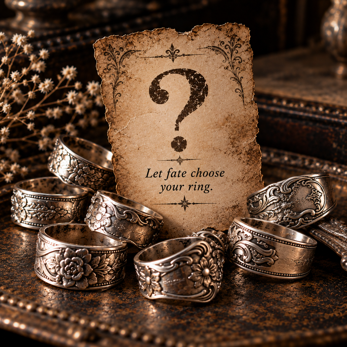 Silver Mystery Ring